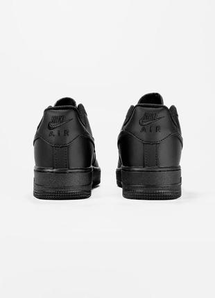 Nike air force 1 low black5 фото