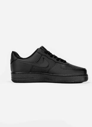 Nike air force 1 low black8 фото