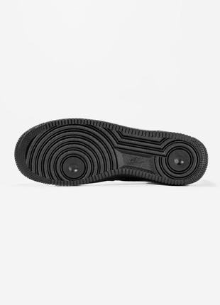 Nike air force 1 low black4 фото