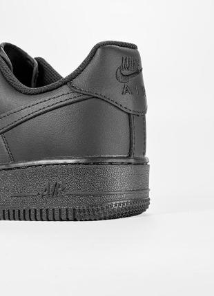 Nike air force 1 low black7 фото