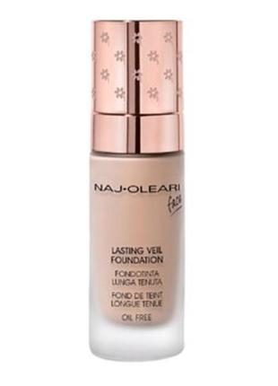 Стойкая жидкая тональная основа oil-free naj oleari lasting veil foundation тестер 10 мл