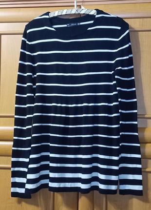 Джемпер- туніка тонкої в'язки в смужку. zara. m.