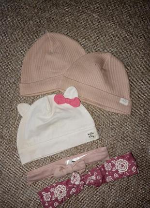 Шапочка, повязкс младенец, девочка, 68, 74, h&amp;m