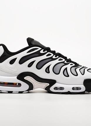 Кроссовки nike air max plus drift white black (бело/черные