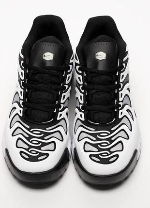 Кроссовки nike air max plus drift white black (бело/черные