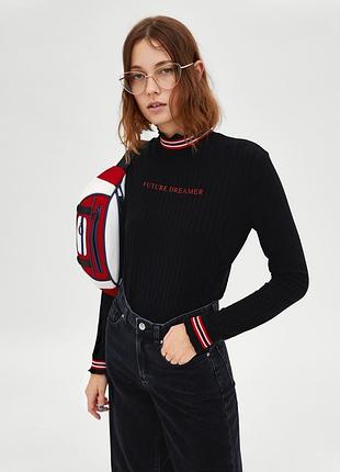 Стильная водолазка zara р. xs/s кофта, гольф