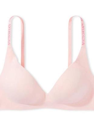 Безшовний бюстик victoria’s secret без кісточок, з лого бретелями та пуш-апом