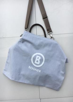 Дорожня сумка bogner (l) комбінована  нейлонова з натуральною шкірою  велика