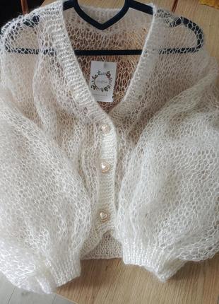 Кардиган павутинка. hand made.