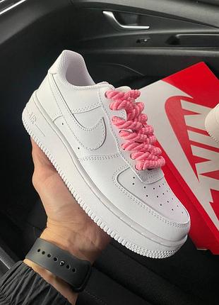 Nike air force 1 rope laces pink