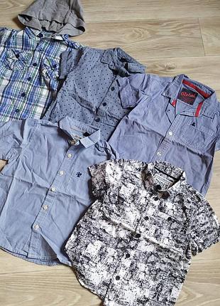 Детские рубашки на мальчика возраст от 2-х до 5