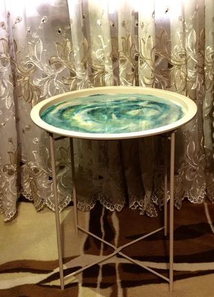 Журнальний столик з епоксидної смоли, кавовий столик