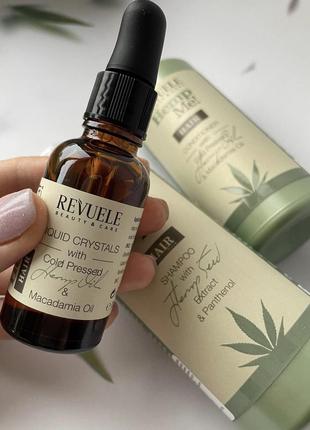 Жидкие кристаллы для волос с маслом семян конопли revuele hemp me! hair liquid crystals (30мл)