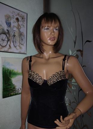 Дизайнерский бархатный топ sabina fareast