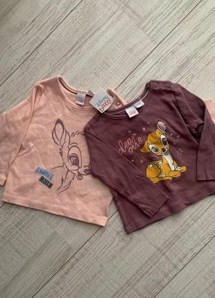 Реглан на дівчинку disney baby набір 2 шт./уп 62/68 (3-6 місяців)