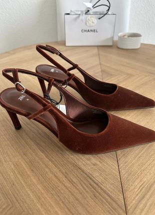 Бархатные слингбеки zara