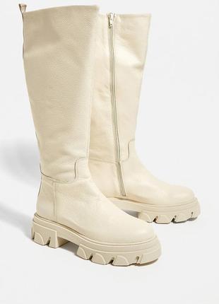 Шкіряні чоботи steve madden