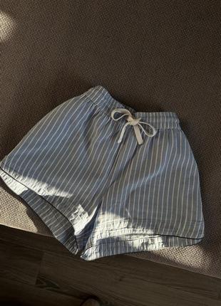 Пижамные шортики в полоску h&m