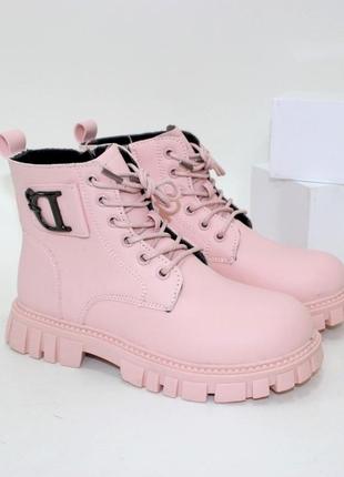 Ботинки на флисе для девочек, весна, осень