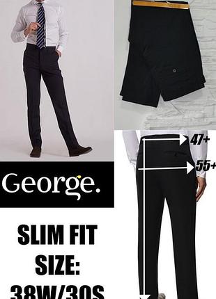 Штани  чорні класичні 👖  38w|30s.