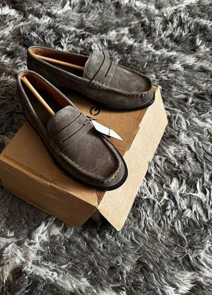 Кожаные мужские лоферы mango 39 р