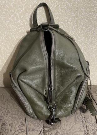 Кожаный качественный маленький рюкзак rebecca minkoff