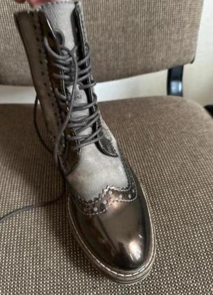 Нові ботінки шоколад marco tozzi 38