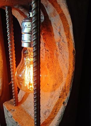 Бетонный светильник ручной работы в стиле лофт
