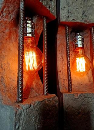 Бетонный светильник ручной работы в стиле лофт