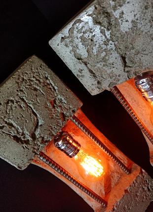 Бетонный светильник ручной работы в стиле лофт