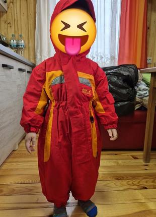 Jack wolfskin 92-рост комбинезон лыжный детский унисекс