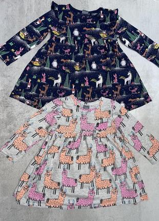 Лот вещей 1-2 года, платья, брюки, кофта, джинсы, лосины