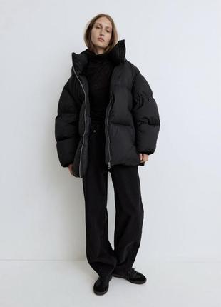 Пуфер куртка пуховик black h&m zara mango хс