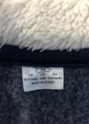 Кофта теплая с капюшоном на замке 5