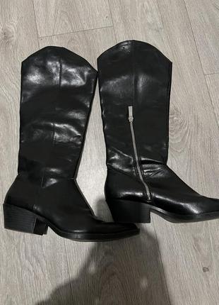 Сапоги ковбойские zara