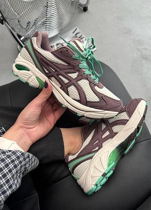 Кроссовки asics#-2160 beige/brown/green