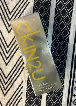 calvin vulcanized klein ck in2u туалетна вода 100мл