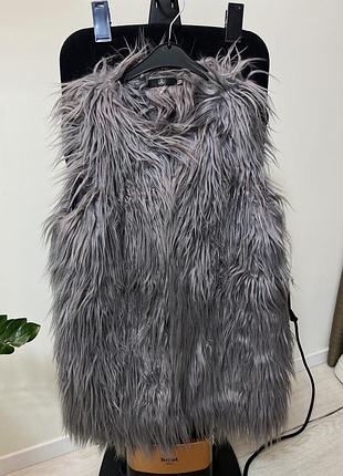 Жилет лама ,лахматий жилет