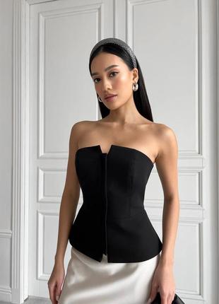 Вишуканий подовжений корсет, корсет на застібці, гранат