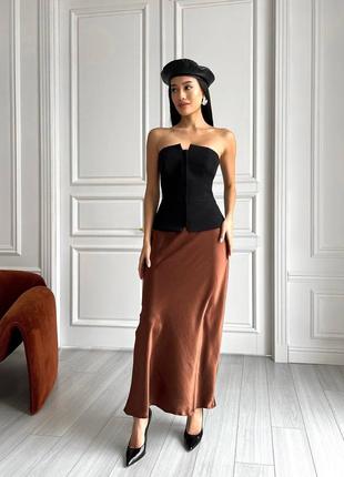 Вишуканий подовжений корсет, корсет на застібці, гранат