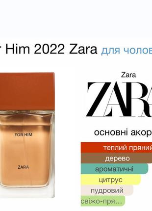Парфюм мужской zara for him/ духи zara for him2 фото
