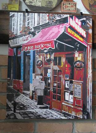 Старый магазин картина по номерам нарисована