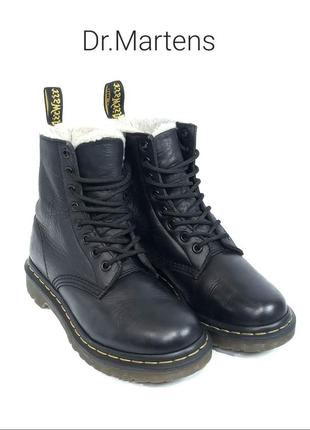 Кожаные зимние ботинки dr.martens serena оригинал