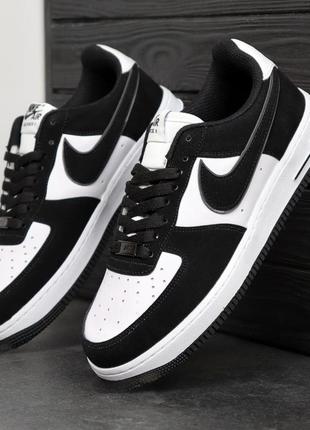 Кросівки nike air force 1 black and white     🖤🖤🖤