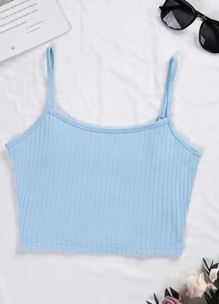 Топ блакитний shein