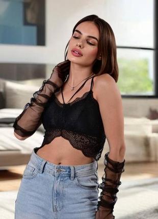 Бюстгальтер топ зі знімним поролоном