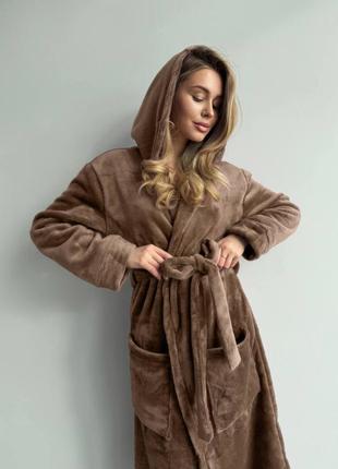 Халат плюшевий