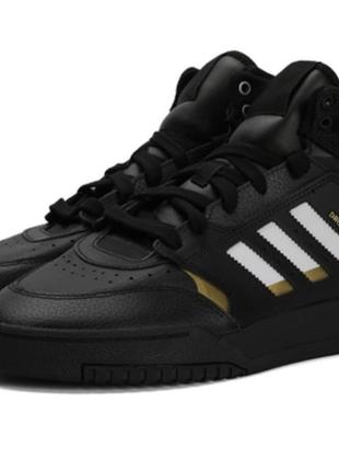 Adidas originals drop step кросівки чоловічі високі чорні шкіра відома модель якість