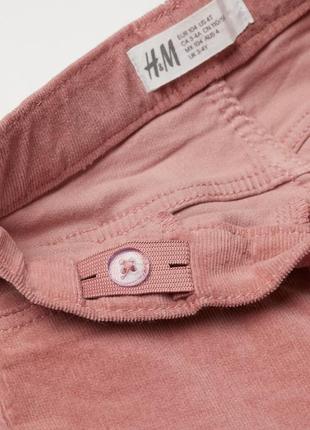 Вельветовые штаны трегинсы для девочки от h&m h&m (сша8 фото