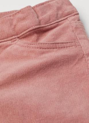 Вельветовые штаны трегинсы для девочки от h&m h&m (сша7 фото
